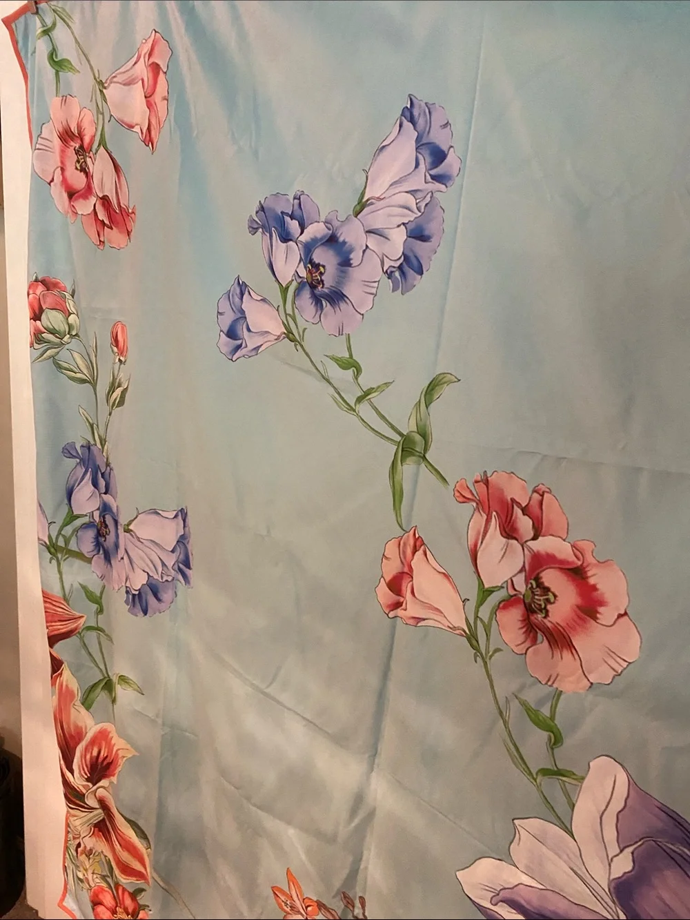 Johnny Was “Grace Bright Beach Blanket” Reversible, Colorful Florals 65x70 NIB